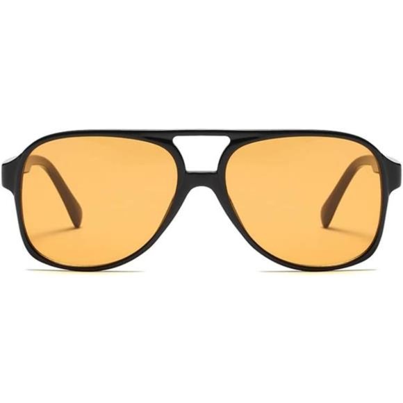 Vintage Retro 70s Sunglasses for Women Men Classic Large Square Aviator Trendy - Picture 2 of 7